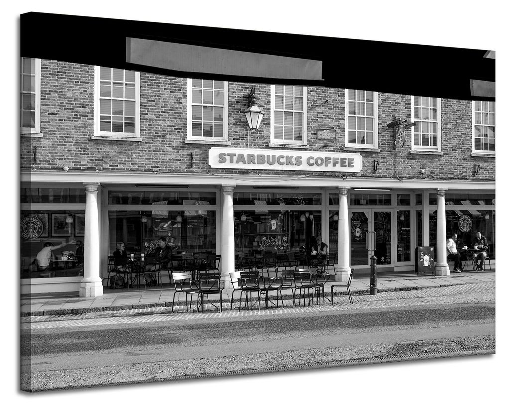 Starbucks Architektur-Leinwanddruck 120x80 cm