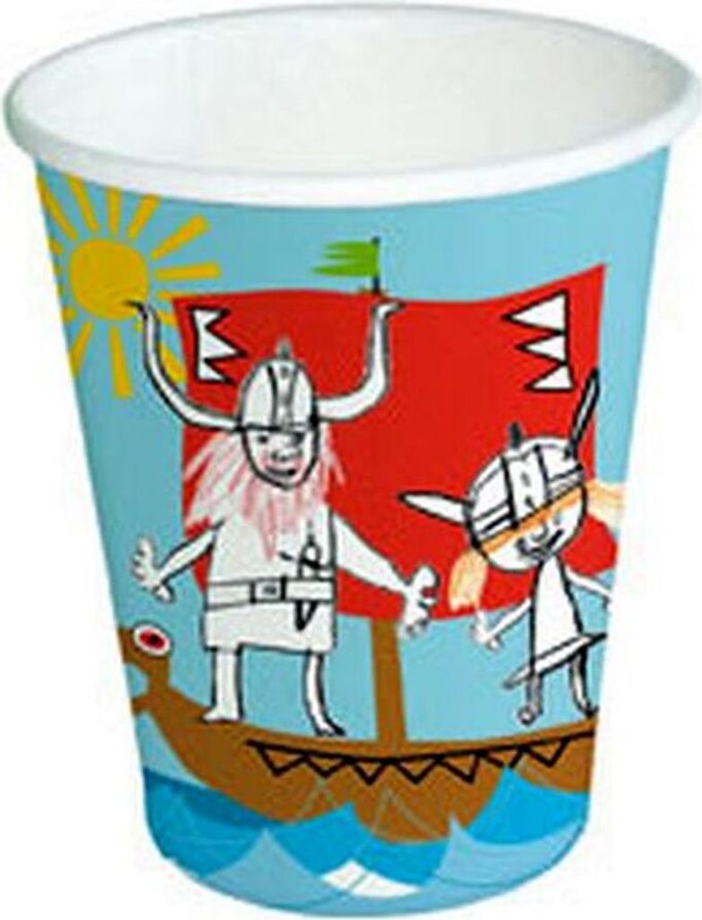 Partybecher 8 St., 0,2l Wikinger, türkis Produktbild 