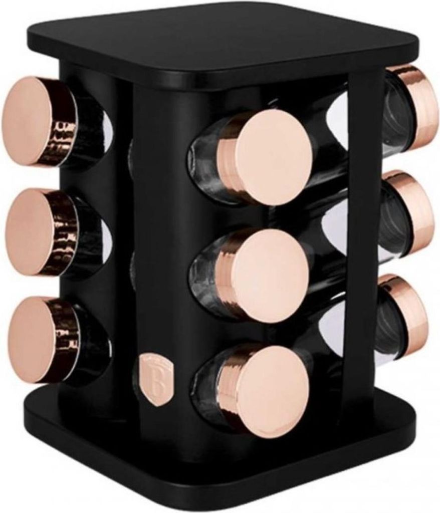 Berlinger Haus drehbares Gewürzregal 12 Behälter BH8559