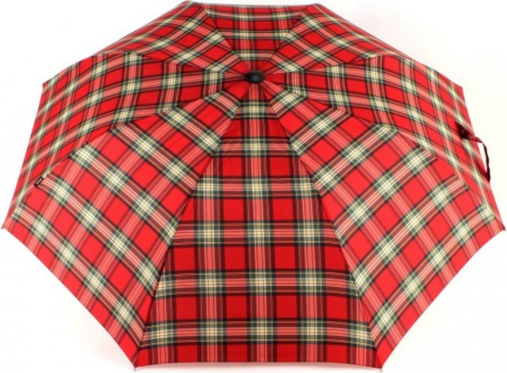 Knirps Taschenregenschirm Regenschirm Topmatic SL Check Red Produktbild 