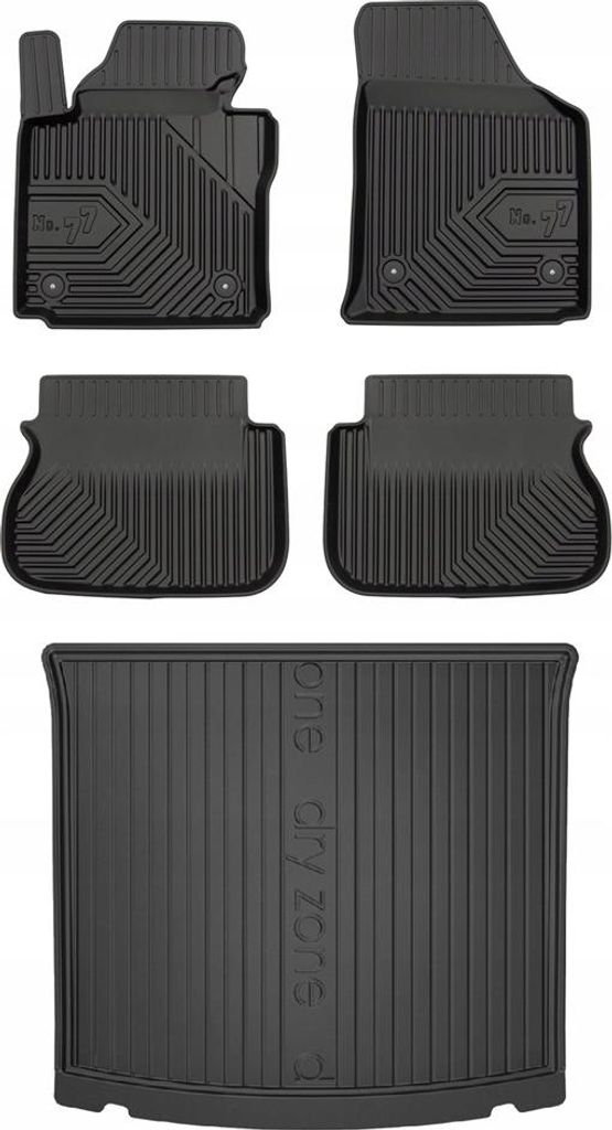SET 77 Fußmatten und Fußmatten VW Caddy 3 2015-2020