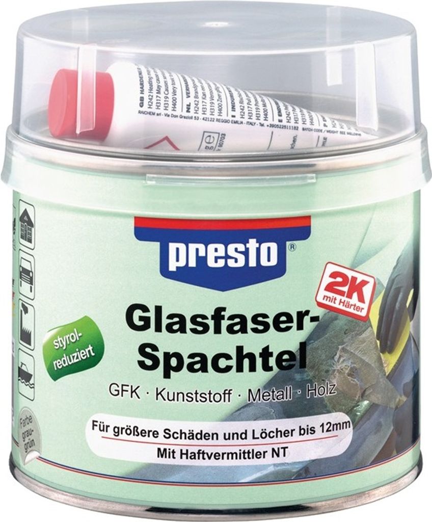 PRESTO Glasfaserspachtel 1000g Dose Produktbild 