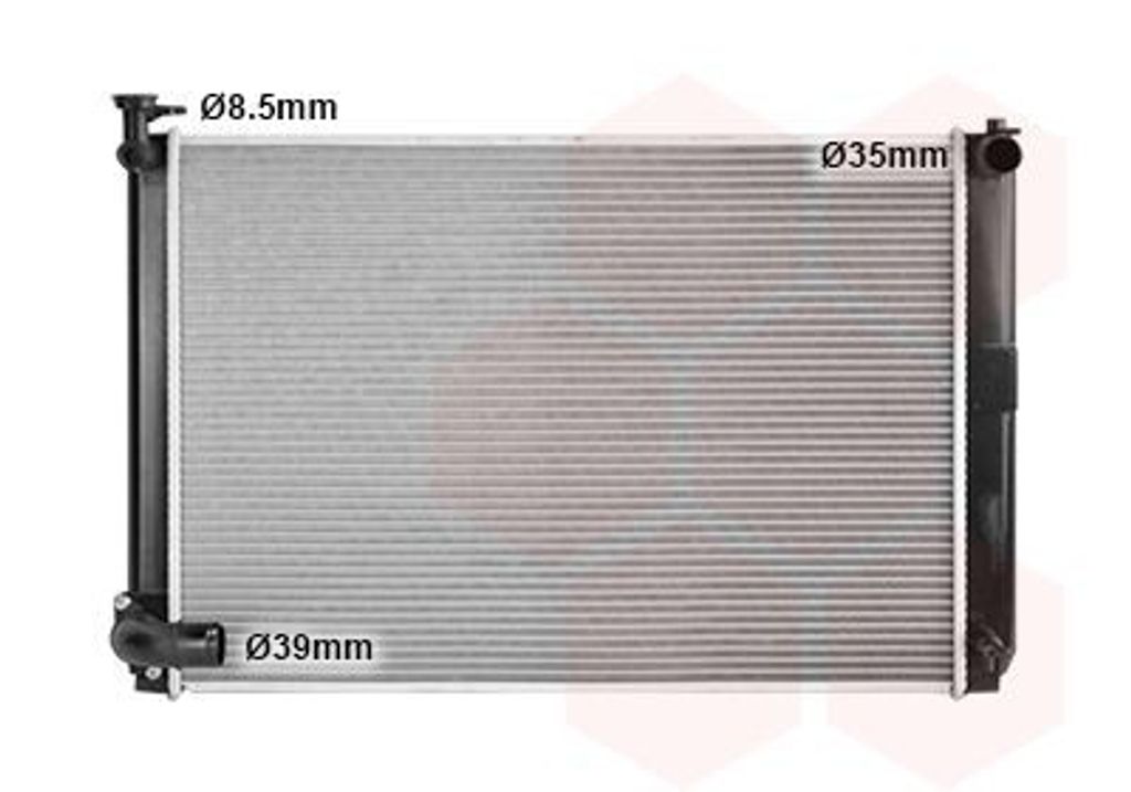 VAN WEZEL 53002463 Kühler Wasserkühler Motorkühler für LEXUS RX (MHU3, GSU3, MCU3)