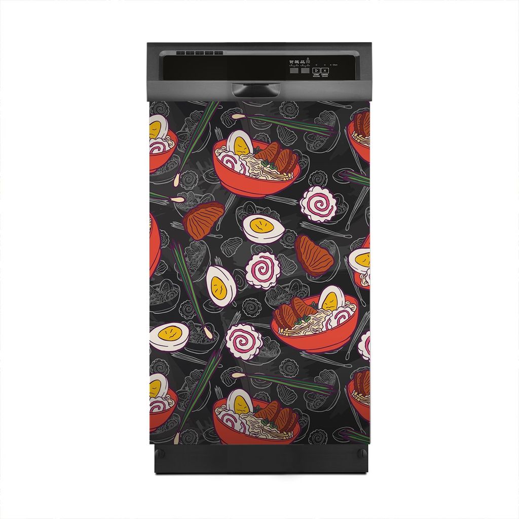 Magnete Dekorative 45x70 cm Küche Magnetmatte Spülmaschine - Ramen Suppe mit Nudeln