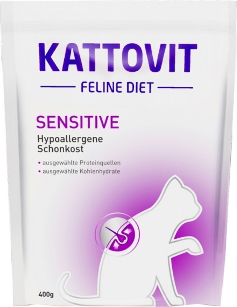 Kattovit Tockenfutter Feline Diets Beutel Sensitive 400 g Fisch & Geflügel