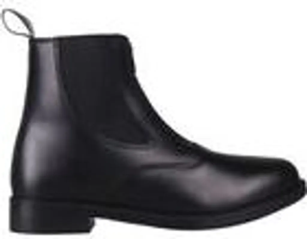 Bottines QHP Manilla enfants : semelle antidérapante et cuir souple noir