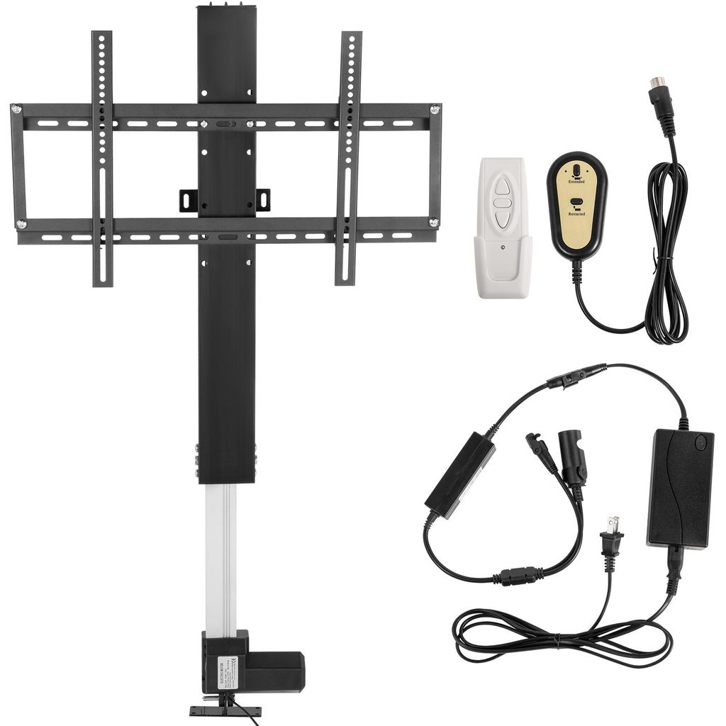 SucceBuy Motorisierter TV-Lift von – 71cm Hub Verstellbare Halterung für 26-57 Zoll Fernseher Fernbedienung 60Kg Tragkraft