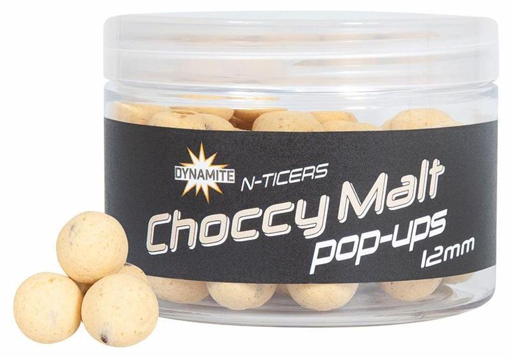 Dynamite Baits N-Ticers Choccy Malt Pop-Ups 12 mm