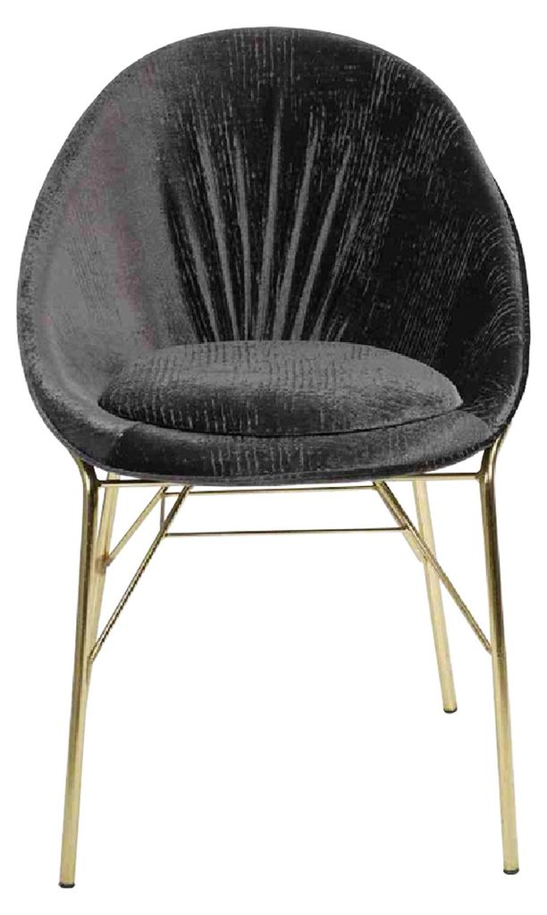 Design Gepolsterter Sitz Schwarz Stuhl Ohne Armlehne Esszimmer Moderne Möbel