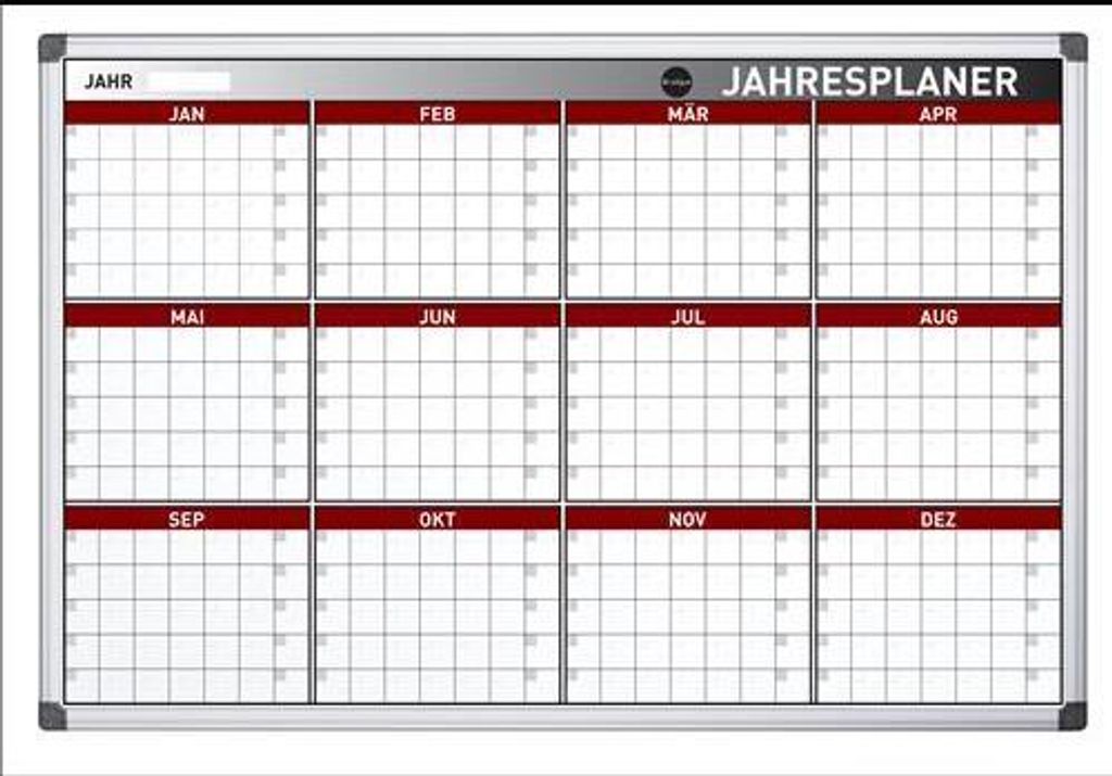 Bi-Office Earth Jahresplaner Mit 12 Monaten