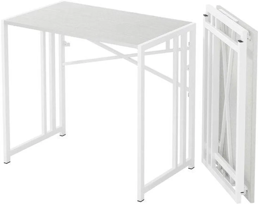 Bureau 90 cm blanc pour petit espace - Solution Home Office idéale