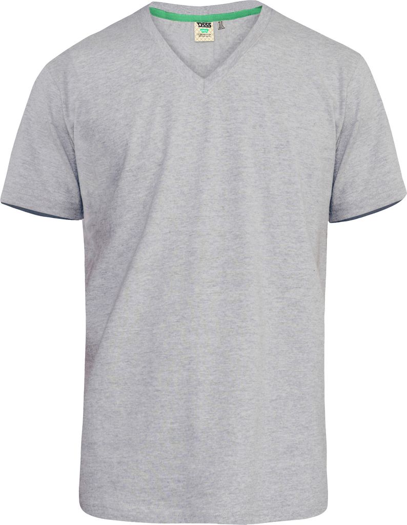 Duke - "D555 Signature" T-Shirt für Herren DC166 (XL) (Grau meliert)