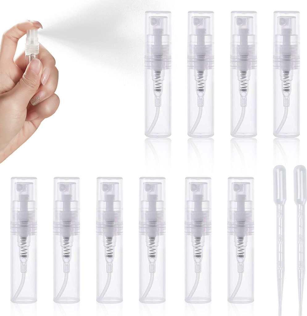 20 Stück Mini-Sprühflaschen mit feinem Nebel, 3 ml, für Reiseutensilien