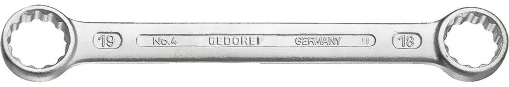 GEDORE 4 25X28 Chiave Doppia ad Anello Piatta Profilo UD 6055730