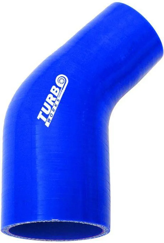 Réducteur TurboWorks 45° en Silicone Renforcé Bleu de 63 à 76 mm