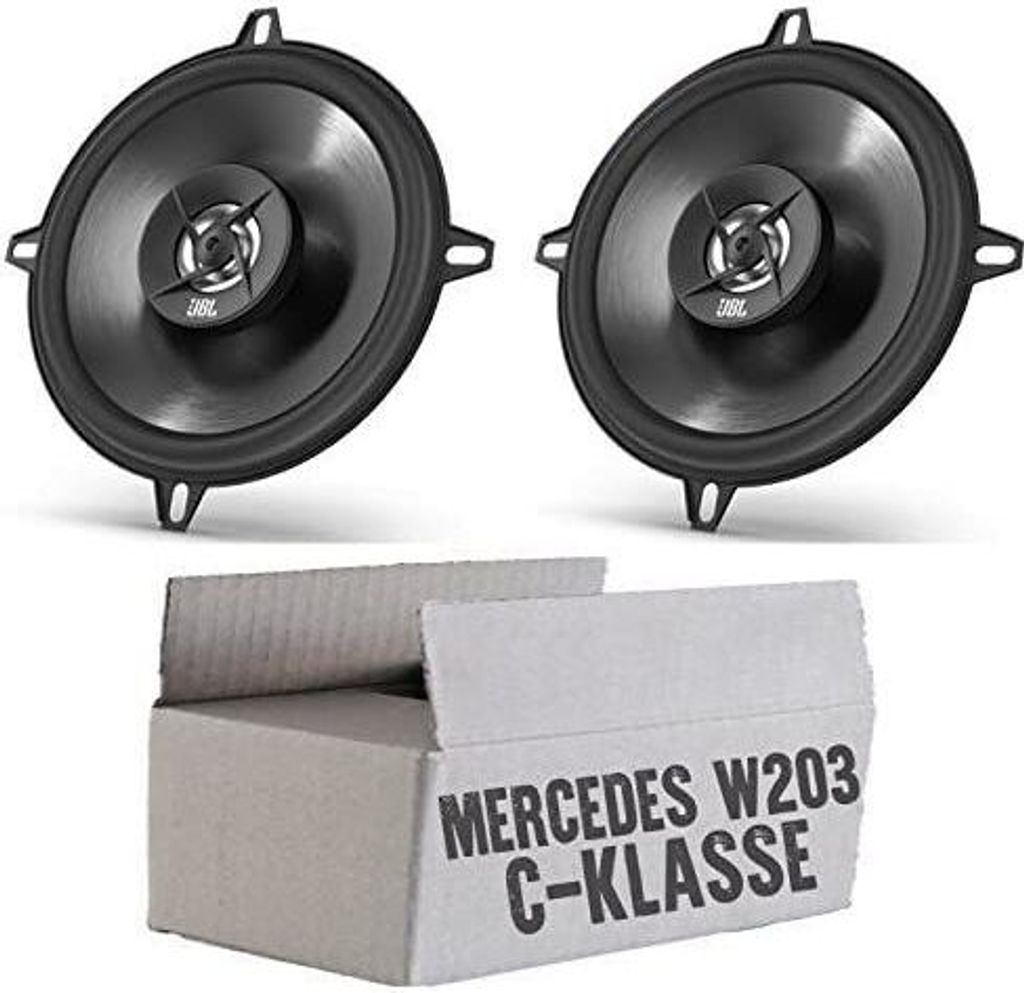 JBL Stage2 524 | 2-Wege | 13cm Koax Lautsprecher - Einbauset passend für Mercedes C-Klasse JUST SOUND best choice for caraudio
