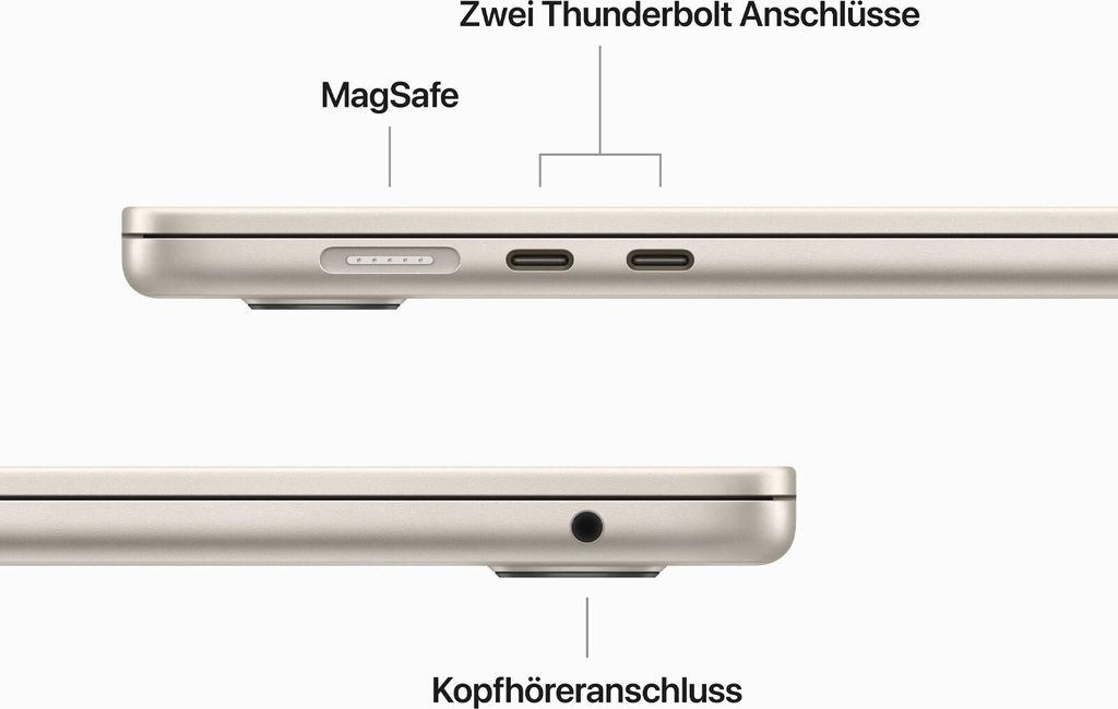 Apple MacBook Air 15" 2023 A2941 M2 čip 8C CPU 10C GPU 8GB Obrázok produktu 12