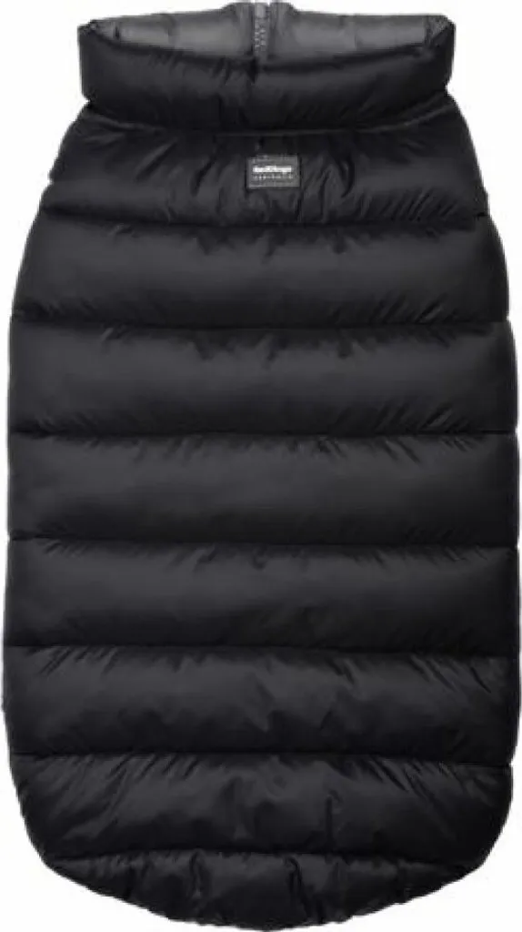 Manteau chien TicWatch Puffer 45 cm imperméable et chaud noir/gris