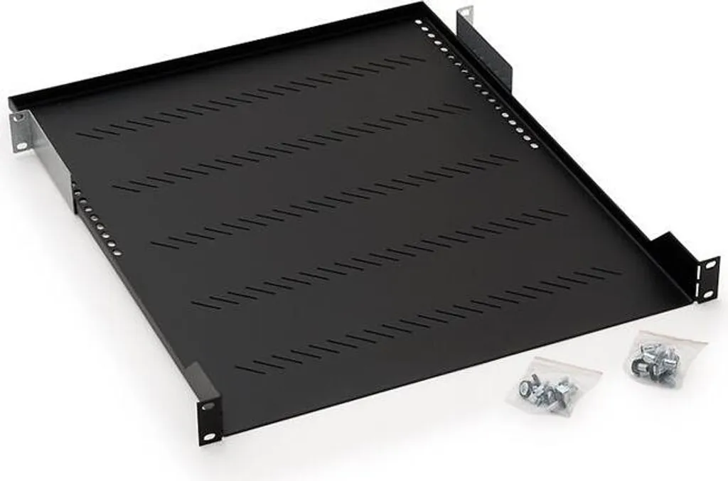 Mensola Forata Rack 19'' Triton 1U 450mm Nero Portata 40kg
