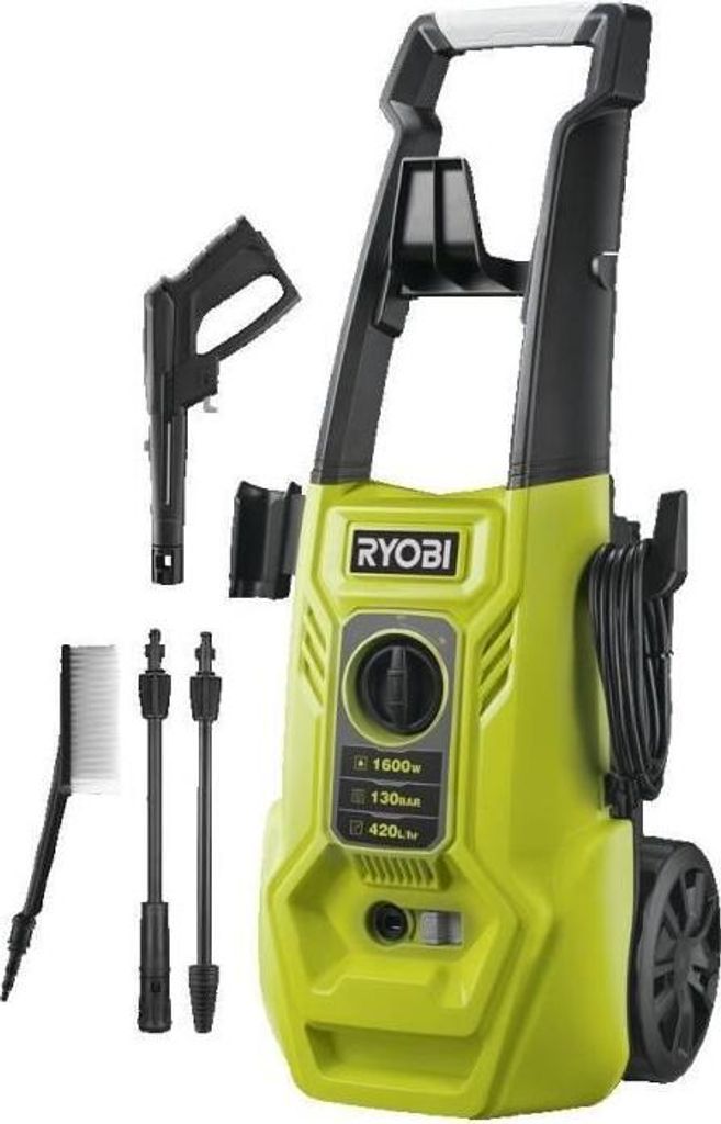 Hochdruckreiniger Ryobi RY130PWA, 1600 W, 130 bar, 420 L/h, Produktbild 