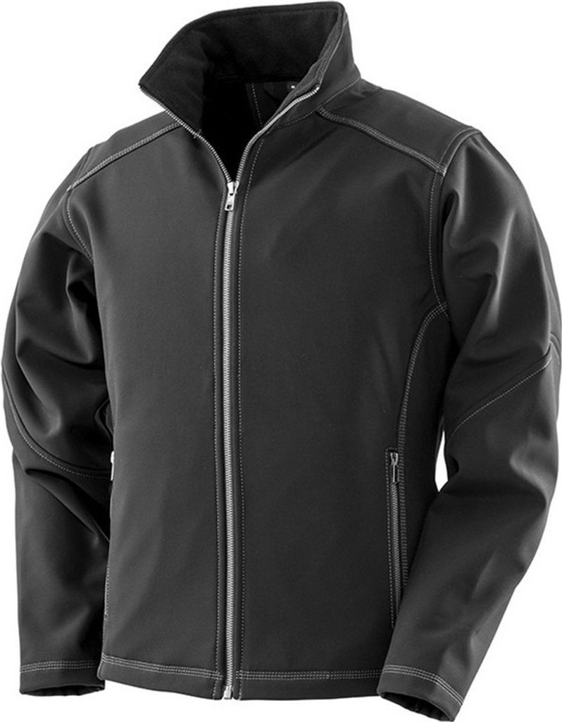 WORK-GUARD by Result - Softshelljacke Dreifach-Naht für Damen PC3677 (M) (Schwarz)