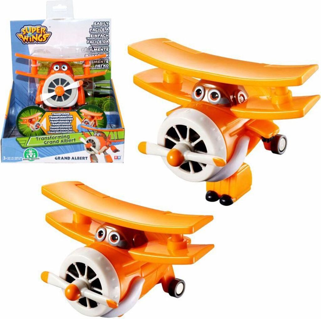Super Wings Transforming verpfänden Grand Albert 12cm Orange