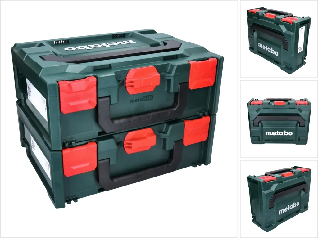 Valise à outils Metabo metaBOX 145 empilable avec inserts de rangement