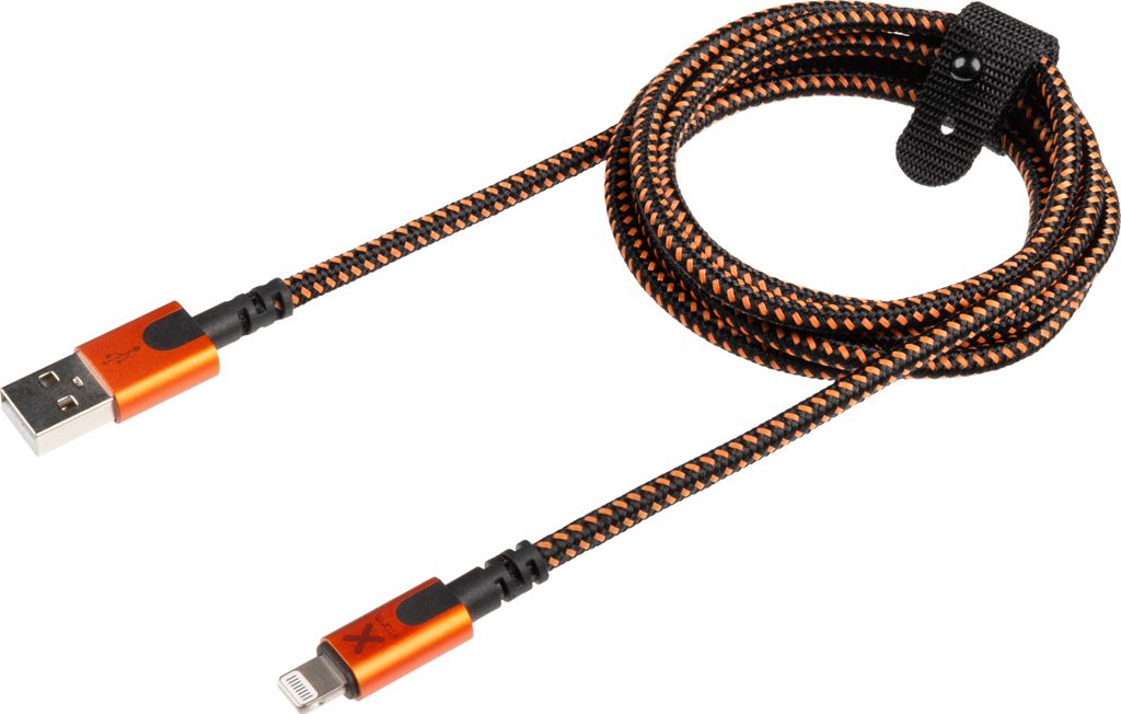 Xtorm Xtreme USB to Lightning cable (1.5m), 1,5 m, Lightning, USB A, Männlich, Männlich, Schwarz, Orange