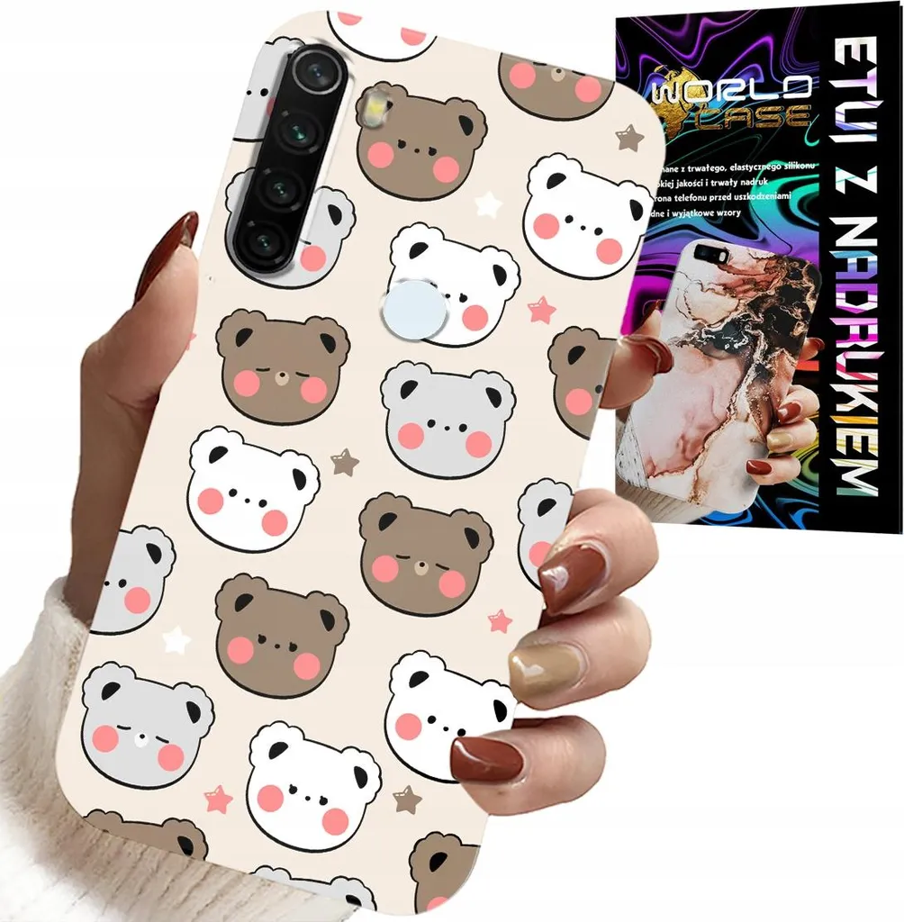 Custodia Xiaomi Note 8T Orsacchiotto per Bambini + Vetro 9H Omaggio