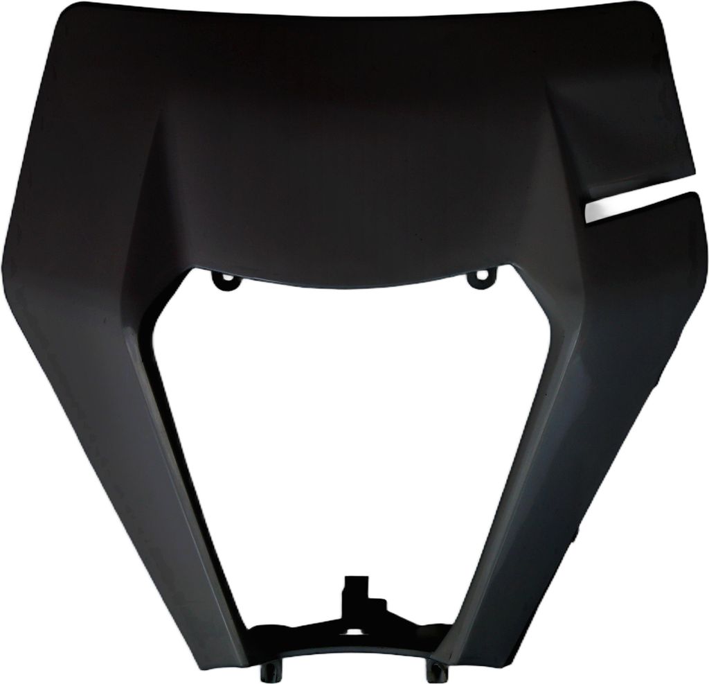 Scheinwerfermaske UFO PLAST Scheinwerferverkleidung vorne für KTM EXC Sixdays EXC-F 125 - 500 ccm Bj. 2017 - 2019, Farbe:schwarz