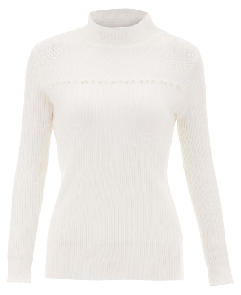 LUREA damen strickpullover - Weiss, XS/S
