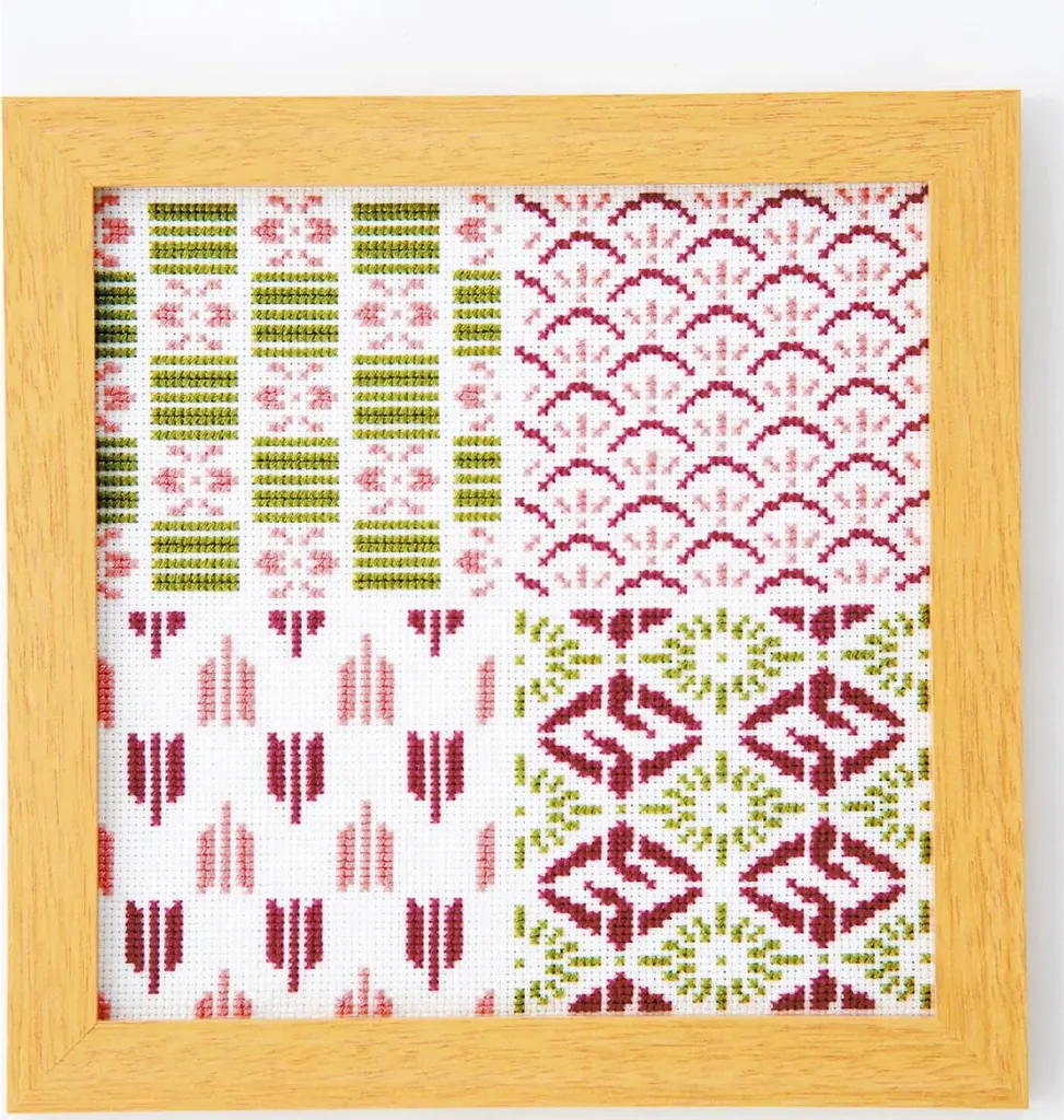 Kit Punto Croce Olympus Kimono 20x20cm | Un Viaggio in Giappone