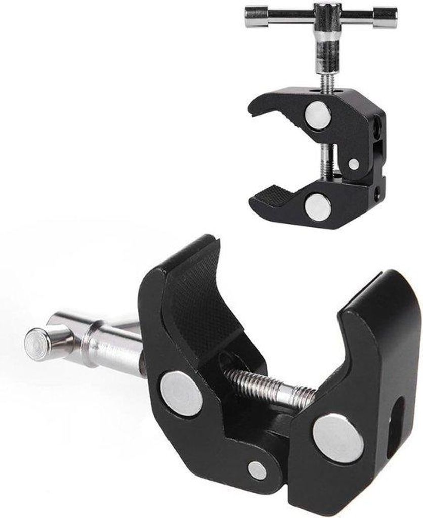 Multifunktionelle Klem für Smartphonehalter mit Gewinde - Sterke Armklem - Handliches Stativaccessoire
