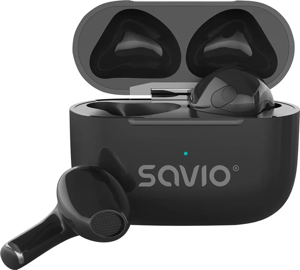 Design e Tecnologia: Cuffie SAVIO TWS-02 PRO Bluetooth 5.4 Nere