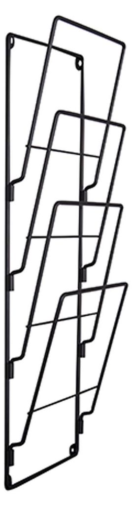 Present Time - Magazin-Rackdraht - Stahl Matt schwarz - Produktbild 