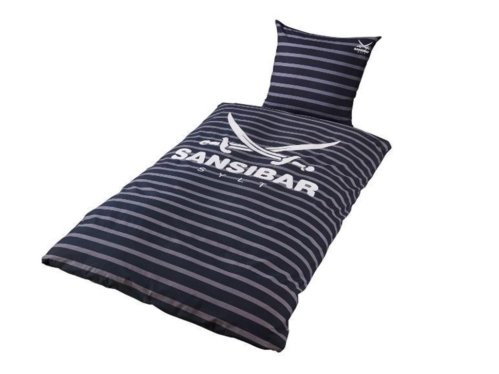 SANSIBAR Bettwäsche 135x200 80x80 Perkal Sommer Produktbild 