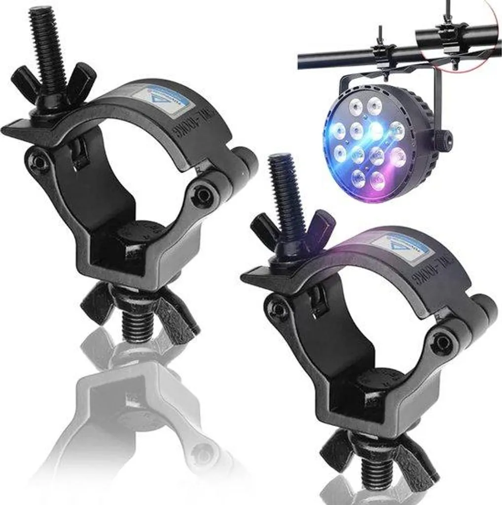 Pinces en aluminium robustes pour supports DJ et poutres de structure