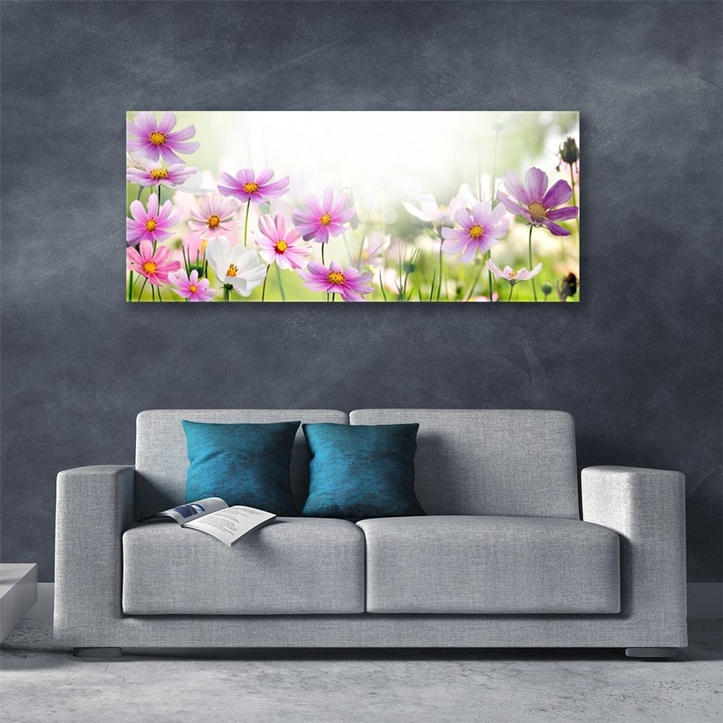 Acrylglasbilder 125x50 Wandbild Druck Blumen Pflanzen