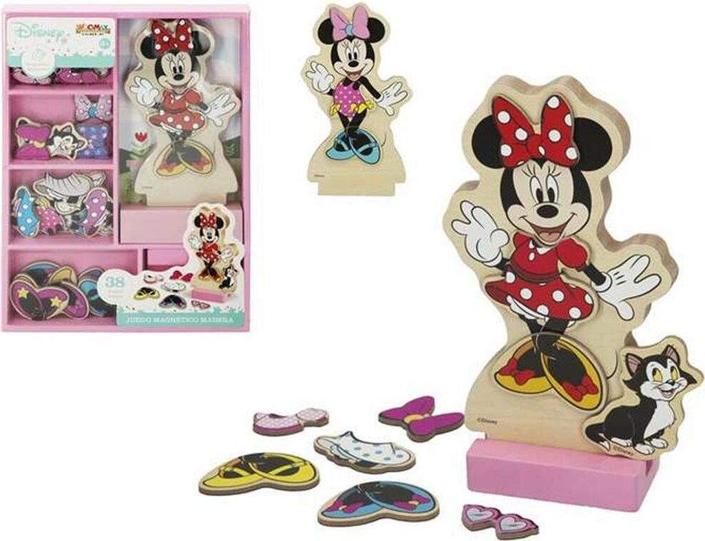 Disney Minnie Dresses Drevená sada magnetov Obrázok produktu 