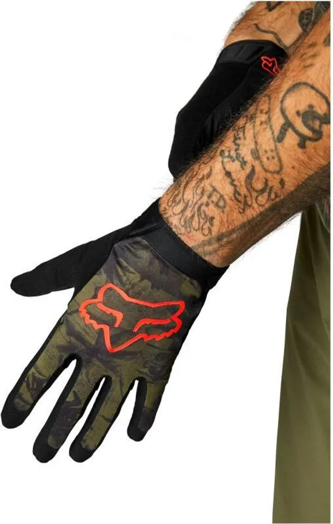 Gants Fox Flexair Ascent Homme Vert Olive Taille 2XL - Gants de VTT Longs