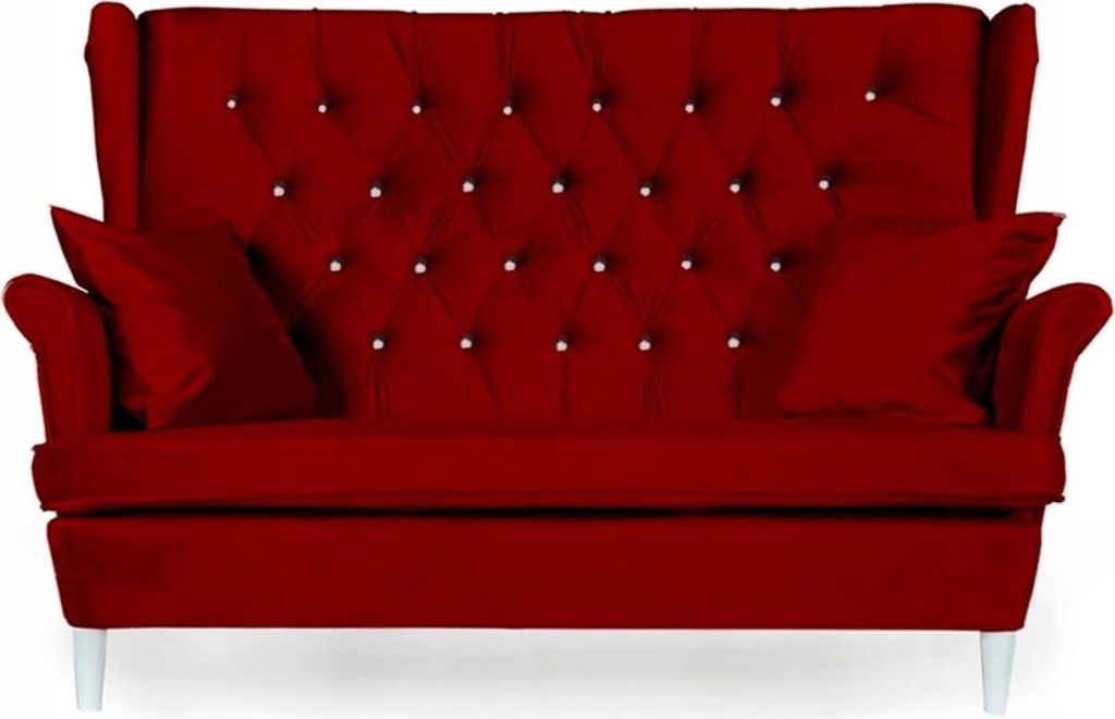 Family Meble Sofa Gaja 2-Sitzer Sofa Couch Zierpolsterung Freistehendes Lounge Sofa Bequem zum Entspannen Für Wohnzimmer Wartezimmer Büro (ROYAL 13)