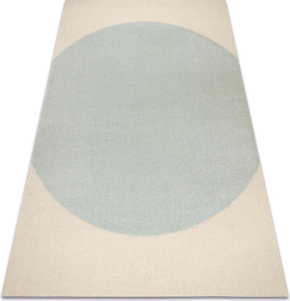 FLUX 461.10.AE500 Wollteppich OSTA - Geometrisch, Strukturell, Loft blau / creme Blau 200x300 cm