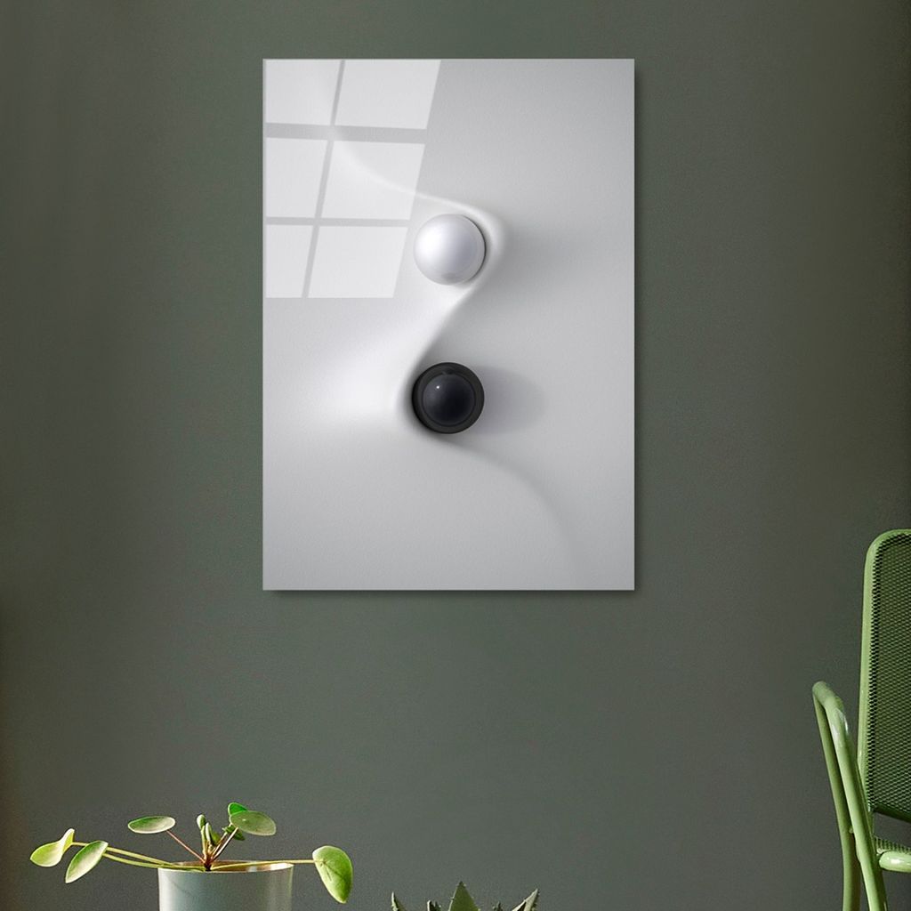 Wallity, UV-417 50 x 70, Dekorative Malerei aus gehärtetem Glas, 100 % gehärtetes Glas, Mehrfarbig, 50 x 70 cm