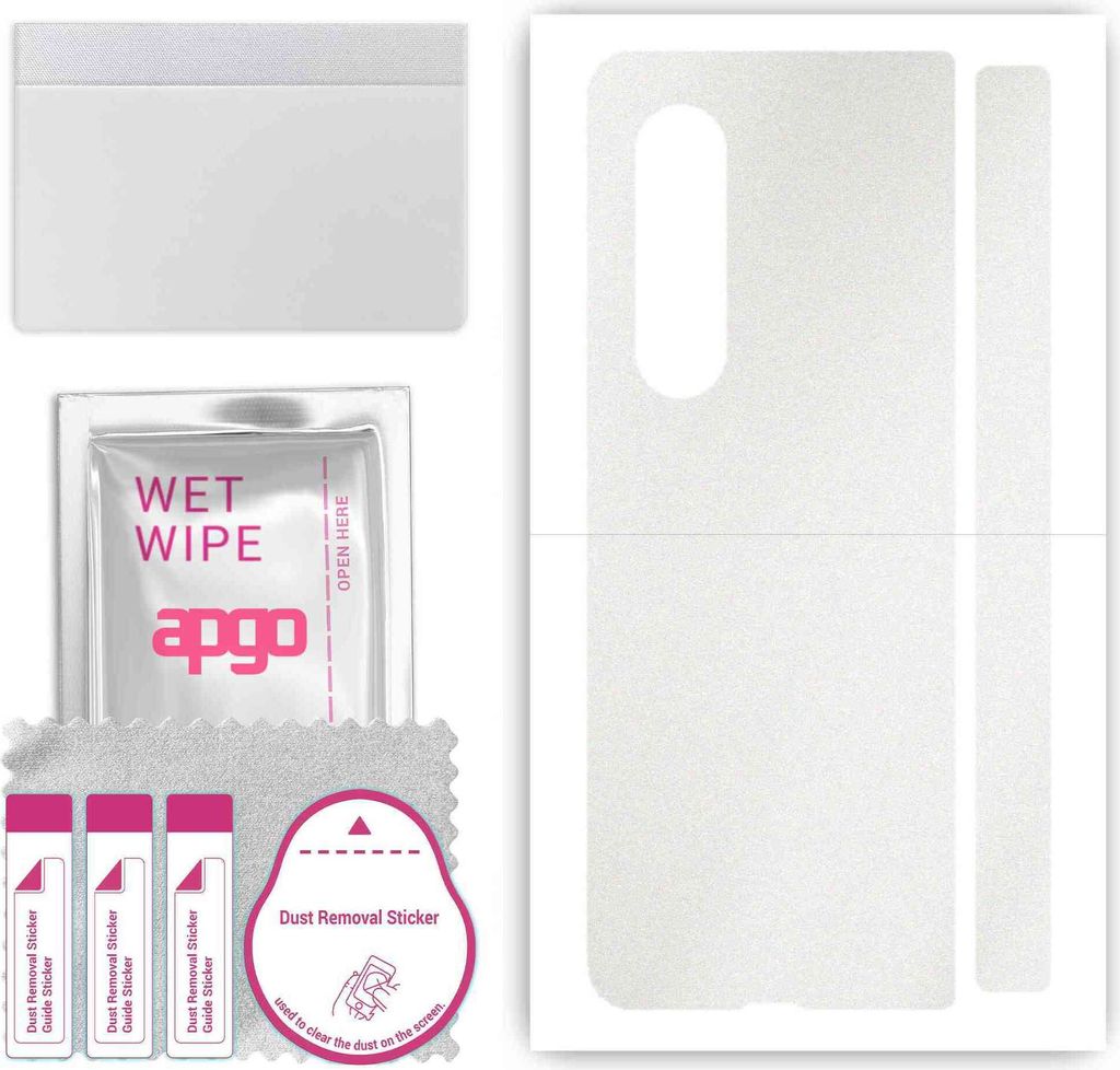apgo Rückseite Schutzfolie, Skin, kompatibel mit Samsung Galaxy Z Fold 3, Hinten Displayschutzfolie aus Vinylfolie, kratzfest, einfache Montage - ...