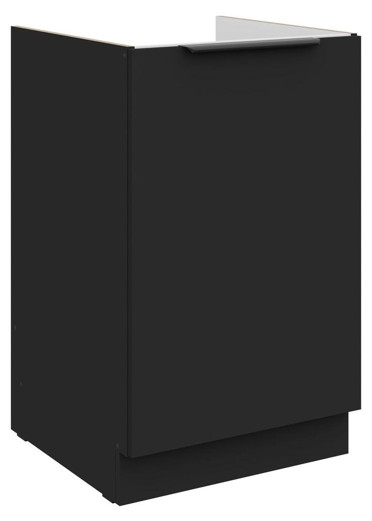 Küchen Spülenunterschrank 50 cm SIENA Schwarz Küche Produktbild 