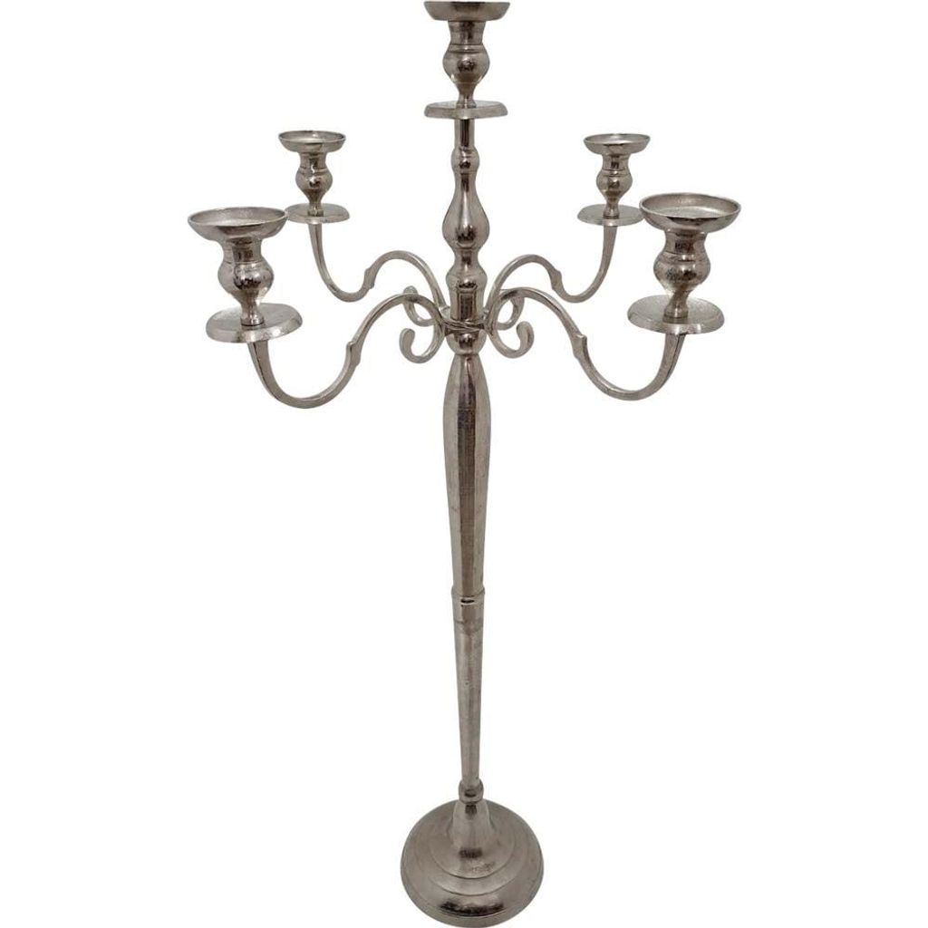 Kerzenständer Kerzenhalter Brush silber 144cm 5-armig