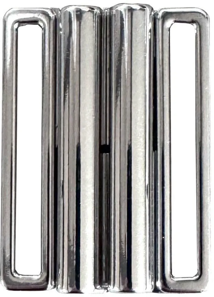 Fermoir de ceinture à pression argenté 40/50 mm pour réparation de sangles