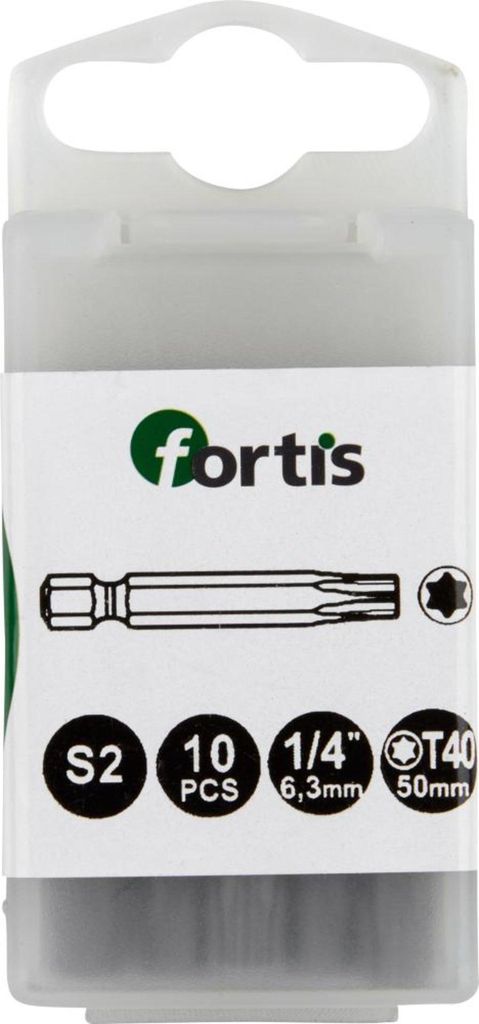 Fortis 4317784728928, 10 Stück(e), Torx, T40, 1/4", 50 mm