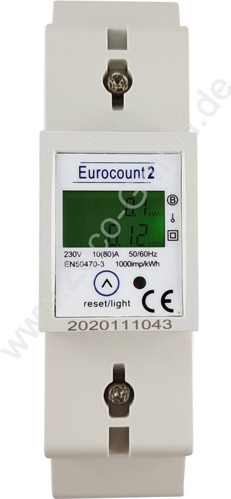 Wechselstromzähler Stromzähler mit Tageszähler 1-Phasen LCD DIN Hutschiene 80A