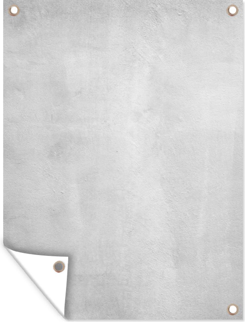 MuchoWow 90x120 cm Outdoor-Poster Gartendeko Sichtschutz Garten Poster für den Garten Beton - Grau - Zement - Industriell - Strukturiert